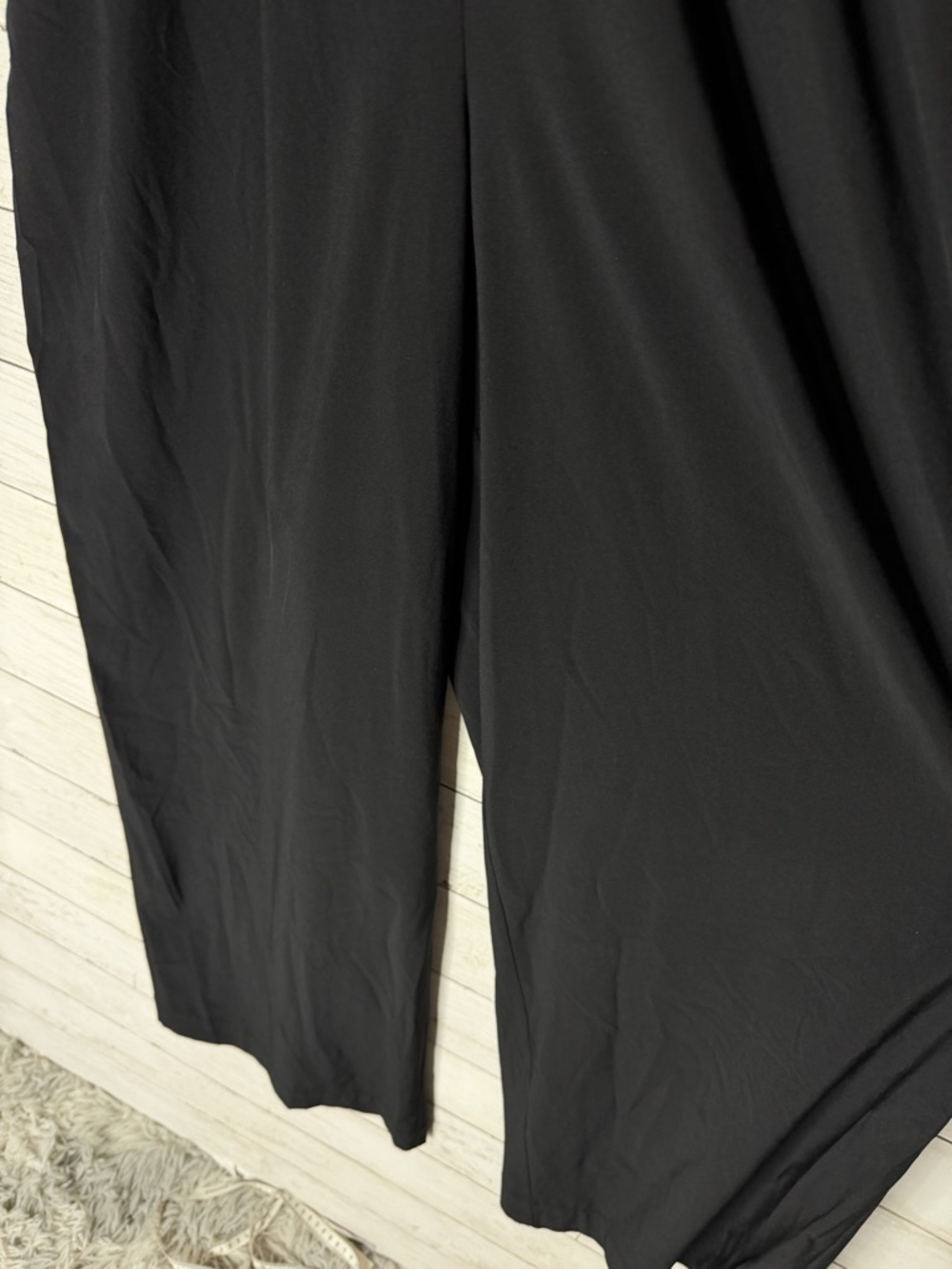 ATHLETA Brooklyn Heights Wide Leg Jumpsuit Black Size 2 - Picture 3 of 7